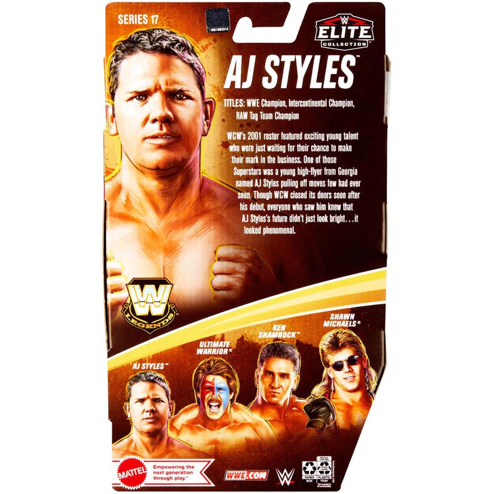 AJ Styles - Mattel WWE (WWE Legends Series 17) action figure collectible - Main Image 4