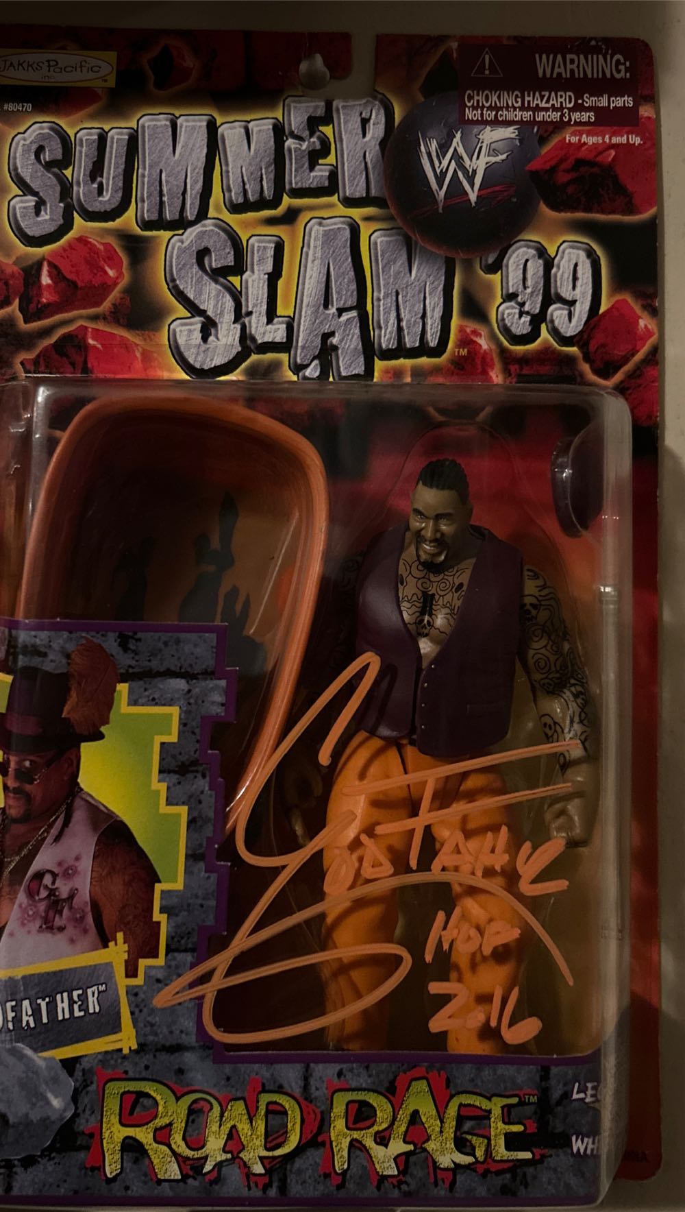 Godfather Sumerslam ‘99 Road Rage Action Figure - Wwf Jakks Pacific Road Rage action figure collectible [Barcode 039897804729] - Main Image 1