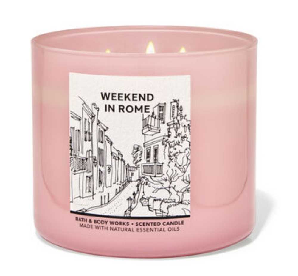 CANDLE: International Bath & Bodyworks Italy Weekend In Rome 2023  - Bath & Bodyworks Candle (International Candles) action figure collectible [Barcode 667557972572] - Main Image 4