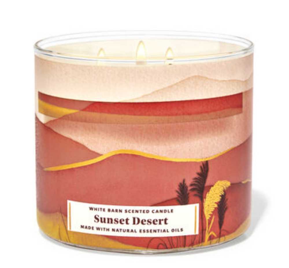 CANDLE: Desert Bath and Bodyworks Sunset Desert 2023 - Bath & Bodyworks Candle (Desert Candles) action figure collectible [Barcode 2118322077100] - Main Image 4