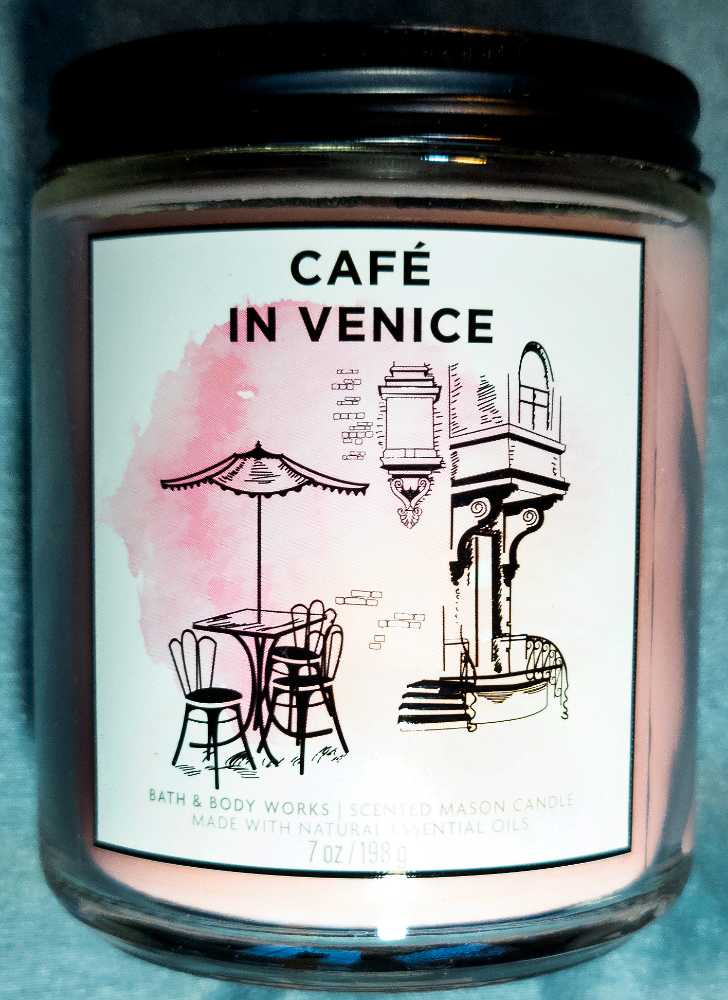 CANDLE: International Bath & Bodyworks Italy Cafe In Venice 2023 - Bath & Bodyworks Candle (International Candles) action figure collectible [Barcode 667558015711] - Main Image 2
