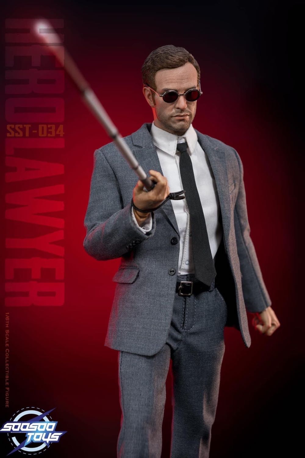 1:6 (Film/TV) - Hero Lawyer 2.0 (Matt Murdoch) - Soosoo Toys (Daredevil (Netflix)) action figure collectible - Main Image 1