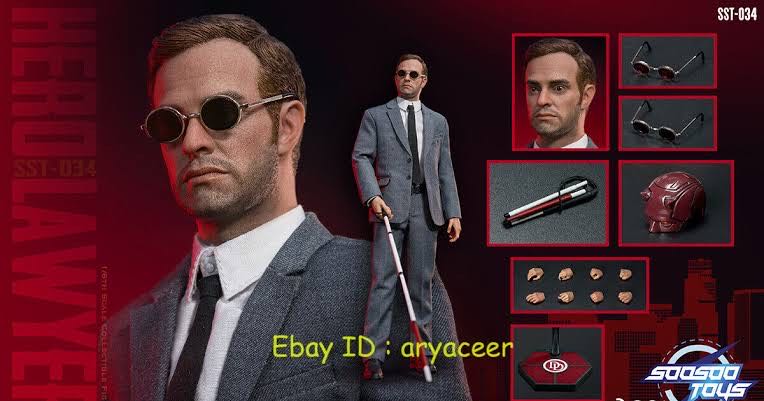 1:6 (Film/TV) - Hero Lawyer 2.0 (Matt Murdoch) - Soosoo Toys (Daredevil (Netflix)) action figure collectible - Main Image 4
