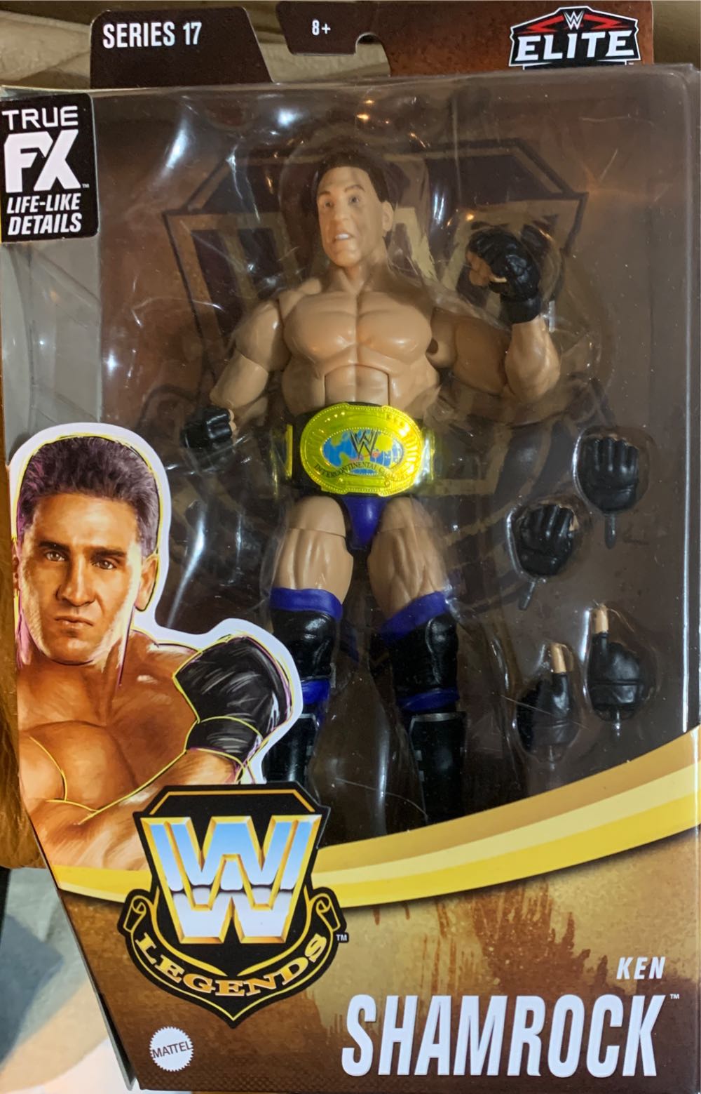 WWE Elite Legends Collection Series 17 Ken Shamrock - Elite Legends Chase Edition - Mattel Wwe (Wwe Elite) action figure collectible [Barcode 194735117260] - Main Image 1
