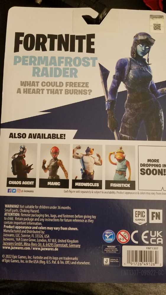 Fortnite - Permafrost Raider 4”  (Fortnite 4” Figure Collection) action figure collectible [Barcode 191726491262] - Main Image 2