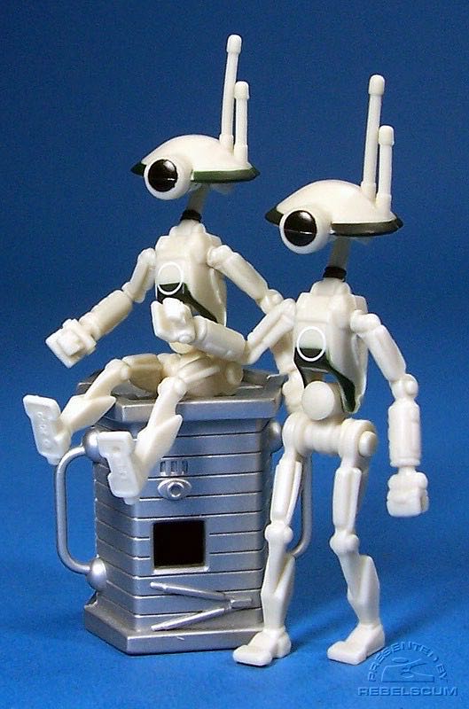 Pit Droids (White, Power Converter) - Hasbro (Star Wars - 30th Anniversary Collection) action figure collectible [Barcode 653569314424] - Main Image 3