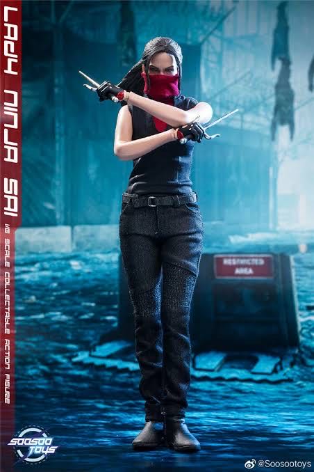 Lady Ninja Sai (Elektra) - Soosoo Toys (Daredevil (Netflix)) action figure collectible - Main Image 2