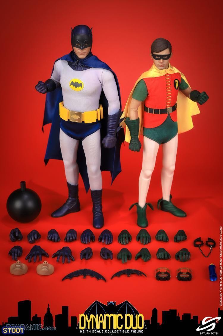 Dynamic Duo (Batman & Robin) - Saturn Toys (Batman TV Show 1966) action figure collectible - Main Image 9