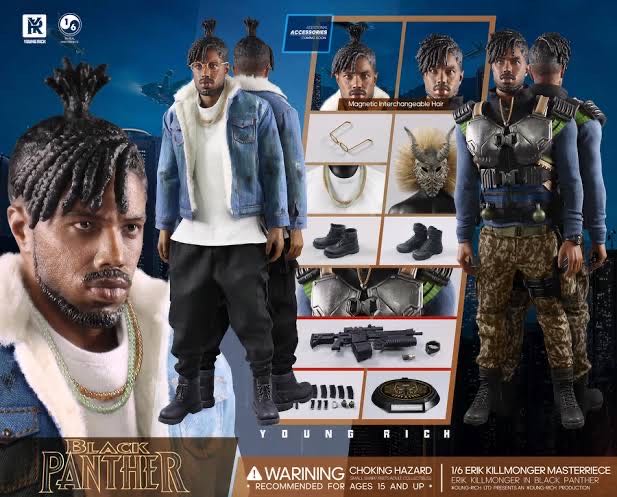 Erik Killmonger - Young Rich toys (Black Panther) action figure collectible - Main Image 3