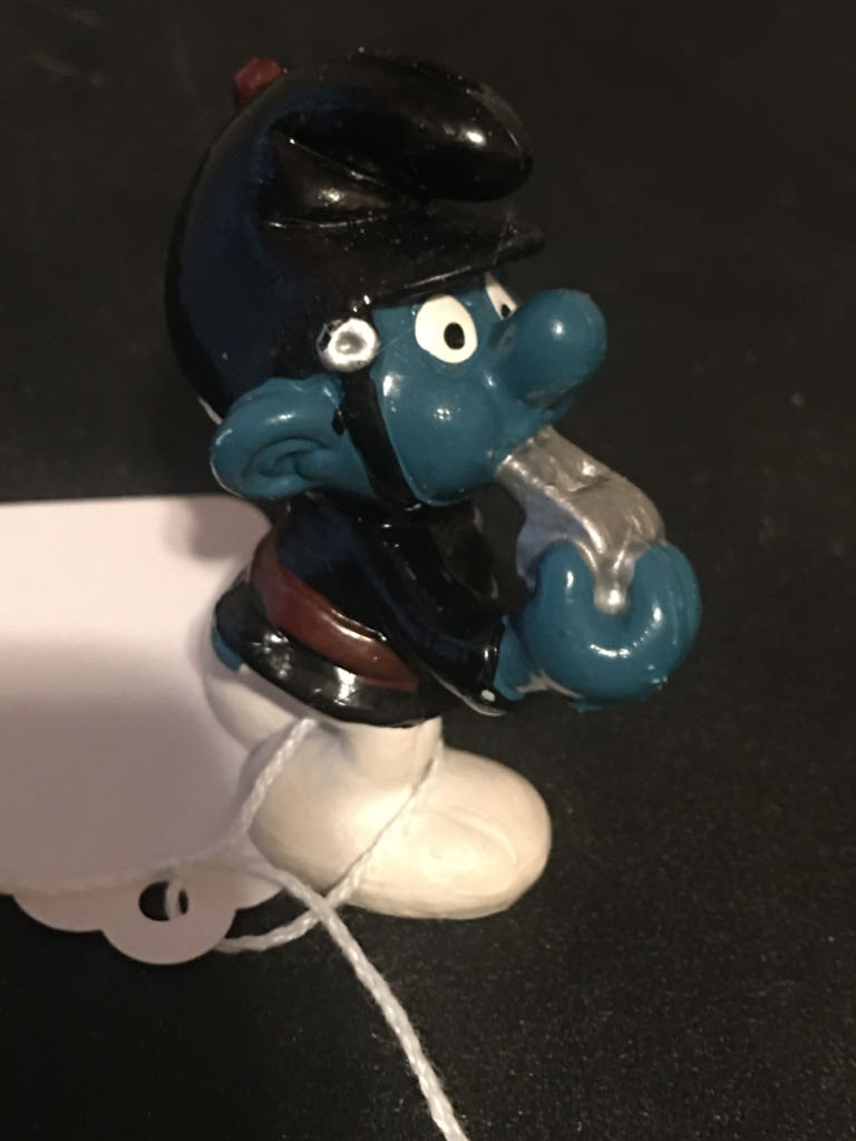 Smurfs: Policeman Smurf (Black Outfit)  action figure collectible - Main Image 2