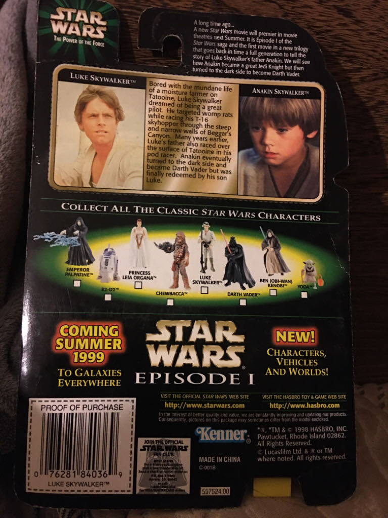 1998 Kenner Green Card Luke Skywalker With Blaster Rifle nd Electrobinoculors  action figure collectible - Main Image 2