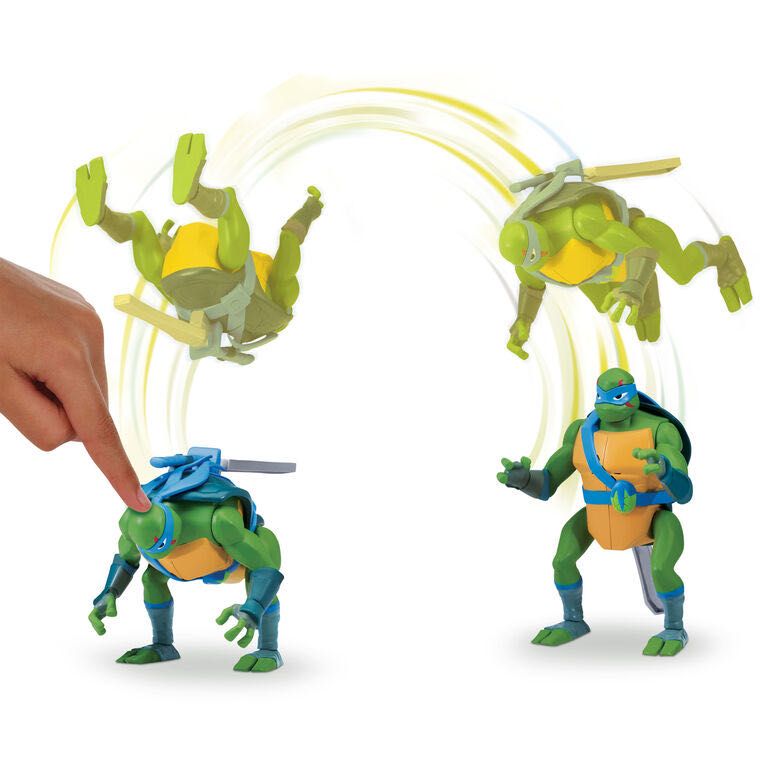 Leonardo (Back Flip) - Spin Master (Rise Of The TMNT) action figure collectible - Main Image 2