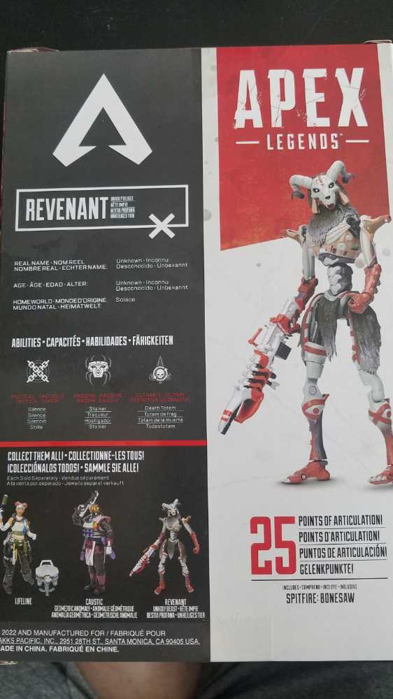Apex Legends #17 Revenant (Unholy Beast) - Jakks Pacific (Apex Legends) action figure collectible [Barcode 192995407701] - Main Image 2