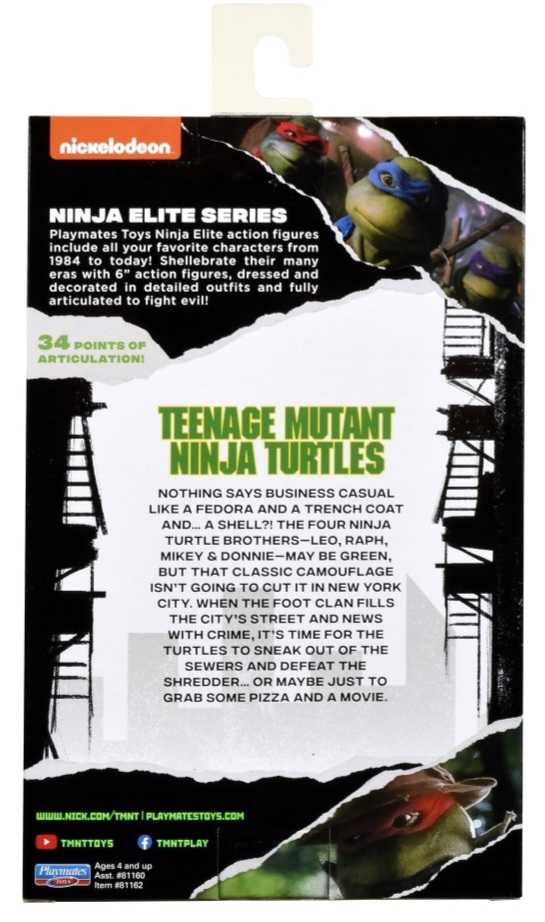 Playmates Teenage Mutant Ninja Turtles Ninja Elite Series: Leo In Disguise  - Playmates (TMNT Ninja Elite Series (1990 Movie)) action figure collectible [Barcode 043377811619] - Main Image 2
