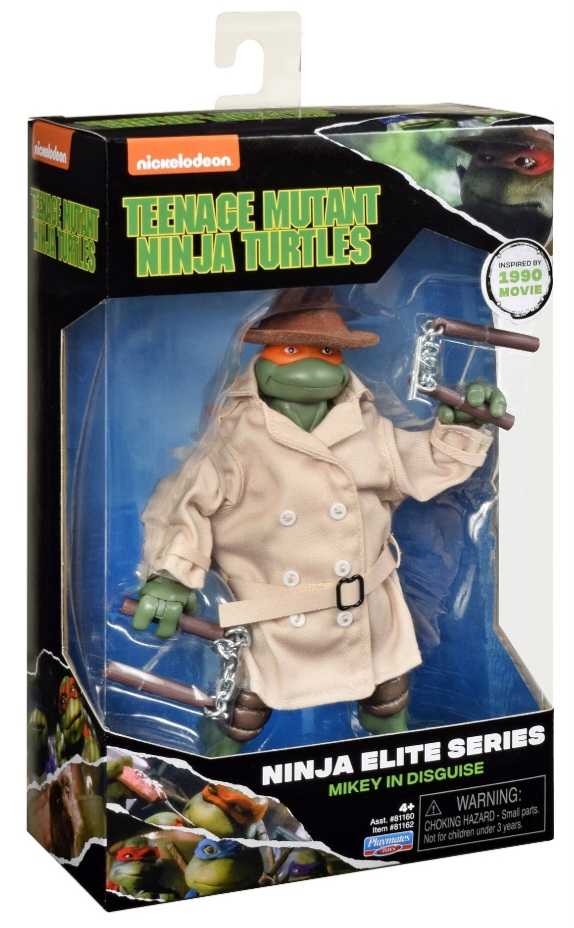 Playmates Teenage Mutant Ninja Turtles Ninja Elite Series: Mikey In Disguise - Playmates (TMNT Ninja Elite Series (1990 Movie)) action figure collectible [Barcode 043377811626] - Main Image 3