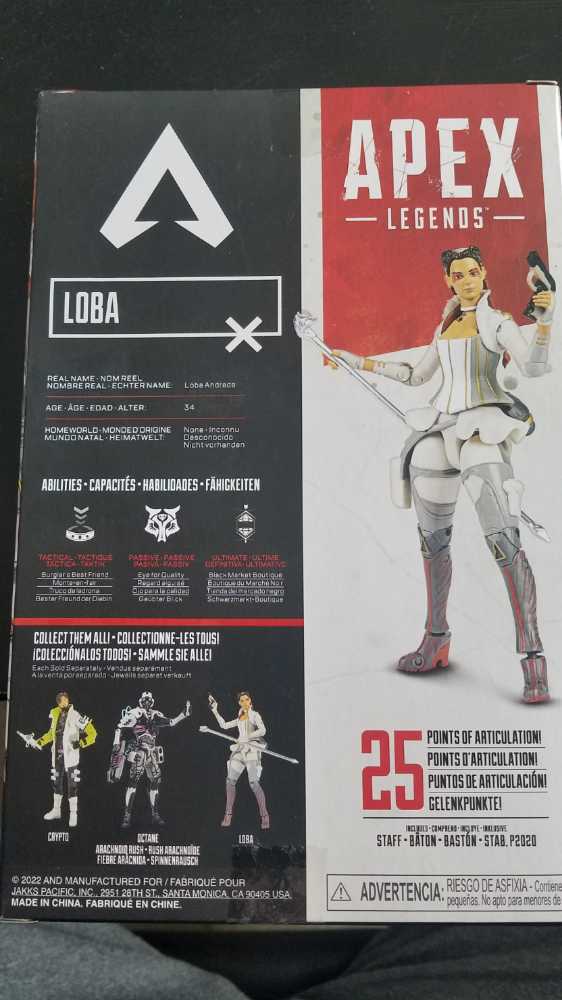 Apex Legends #13 Loba  action figure collectible [Barcode 192995407664] - Main Image 3