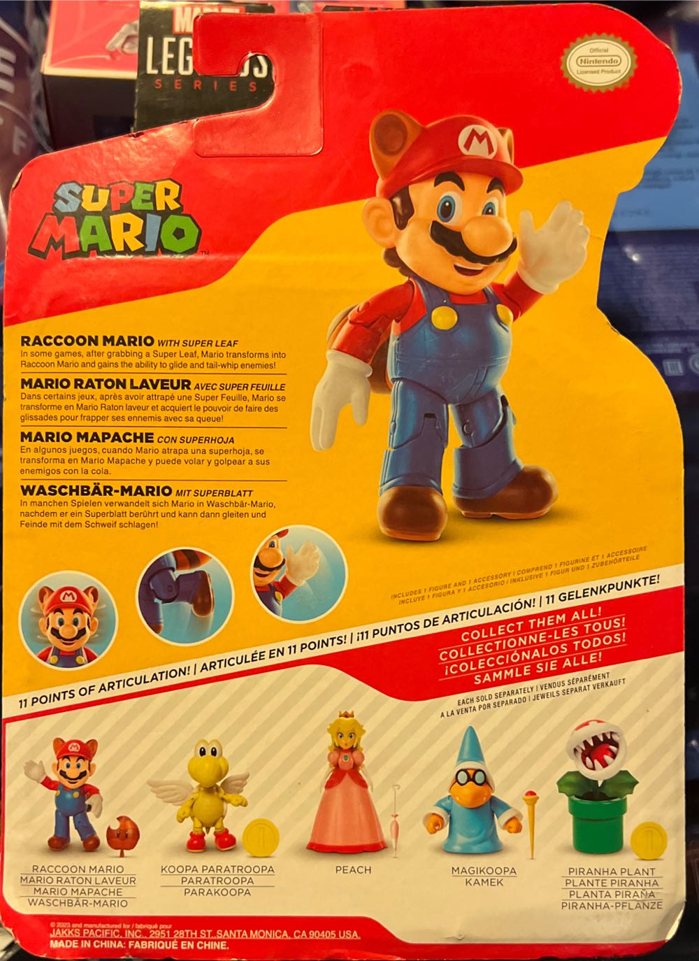 Mario Raccoon - Jakks Pacific, Inc (Super Mario) action figure collectible [Barcode 192995405608] - Main Image 2