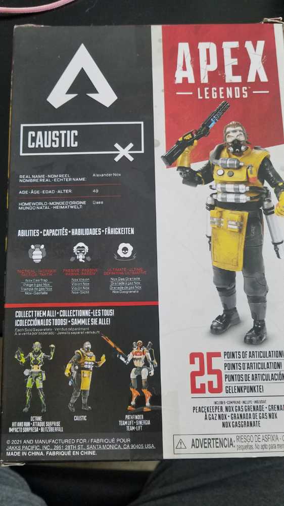 Apex Legends #11 Caustic - Jakks Pacific (Apex Legends) action figure collectible [Barcode 192995407657] - Main Image 3