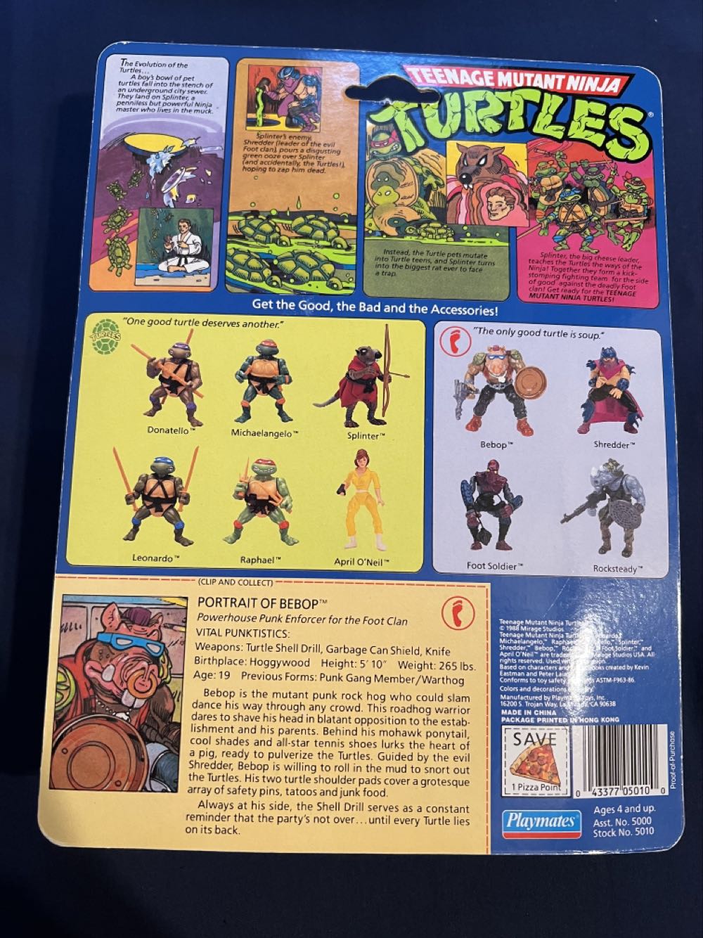 Bebop (moc) - Playmates Toys (Teenage Mutant Ninja Turtles) action figure collectible - Main Image 2