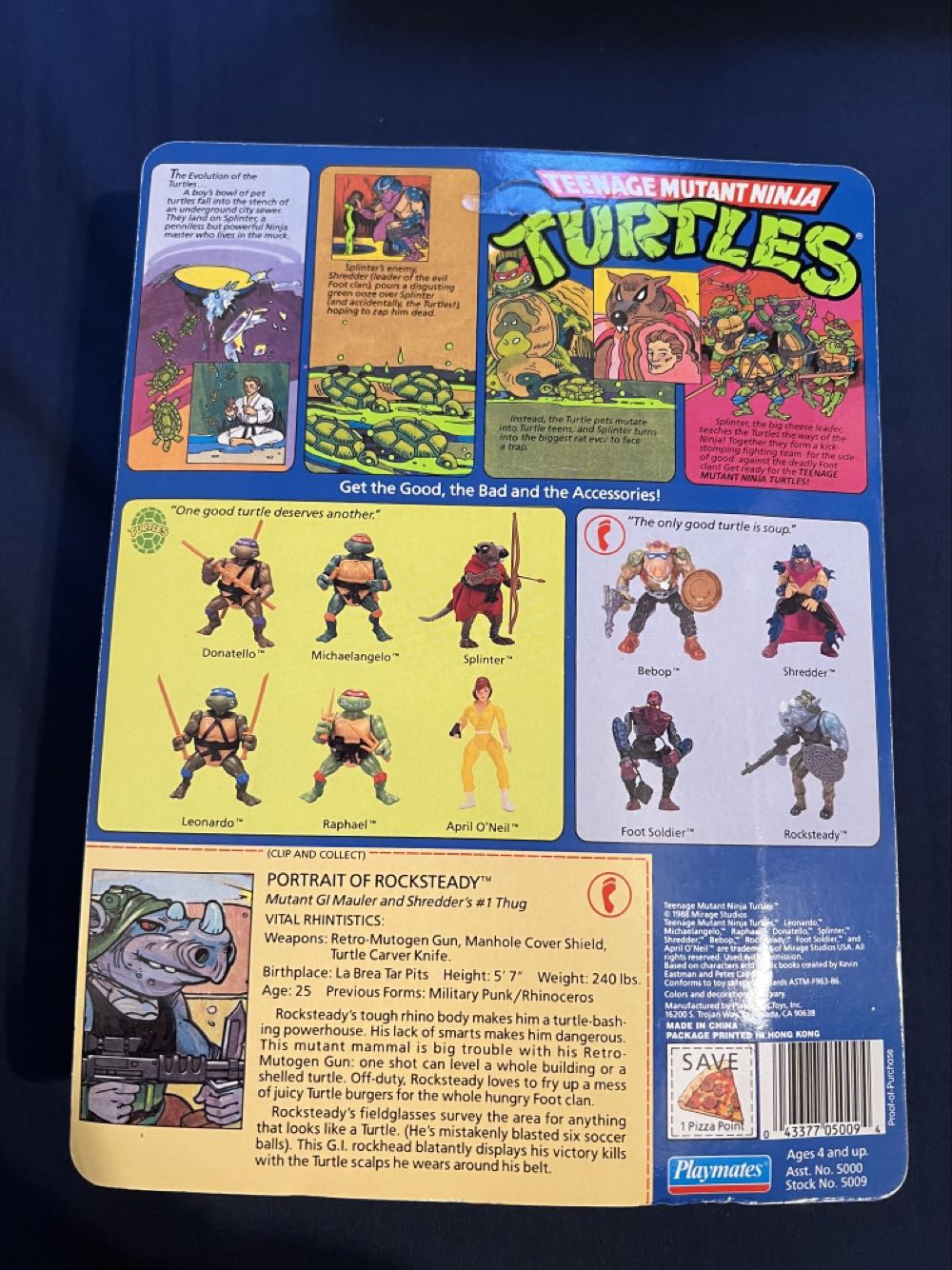 Rocksteady (moc) - Playmates Toys (Teenage Mutant Ninja Turtles) action figure collectible - Main Image 2