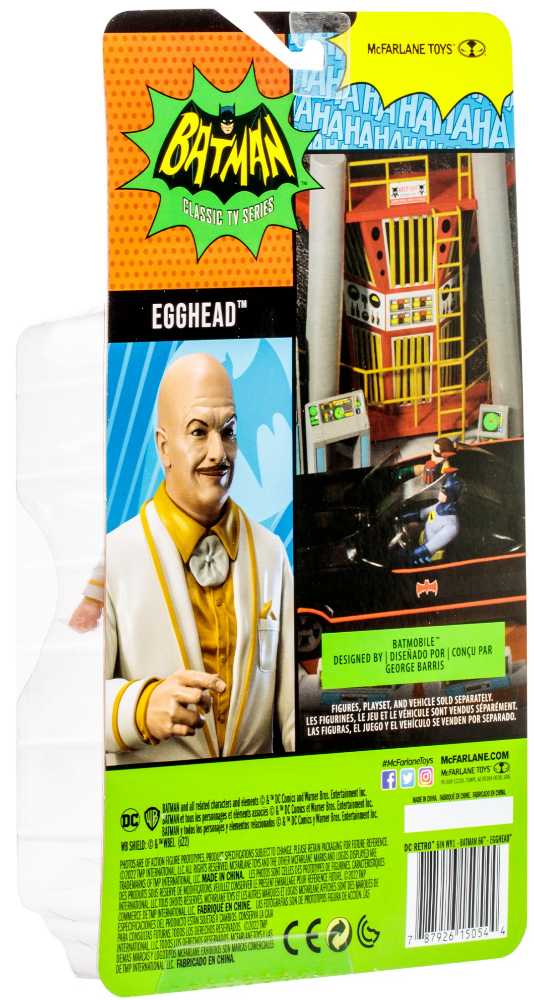 Batman ’66 - Egghead - McFarlane Toys (Batman ‘66) (DC Batman 1966 TV Series) action figure collectible [Barcode 787926150544] - Main Image 2