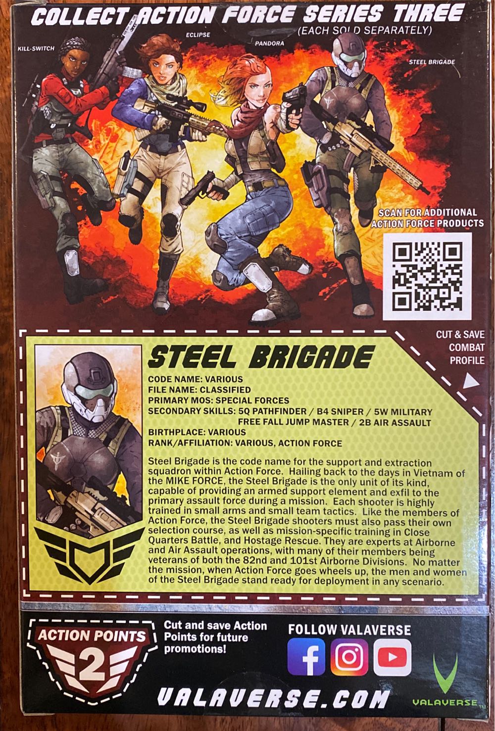 Steel Brigade V2 - Valaverse (Action Force) action figure collectible [Barcode 601968692339] - Main Image 2