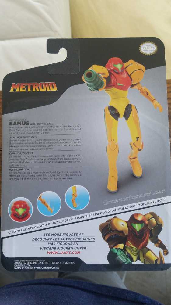Metroid - Samus (Metroid Prime 2) - Jakks Pacific (World Of Nintendo) action figure collectible [Barcode 192995413863] - Main Image 2
