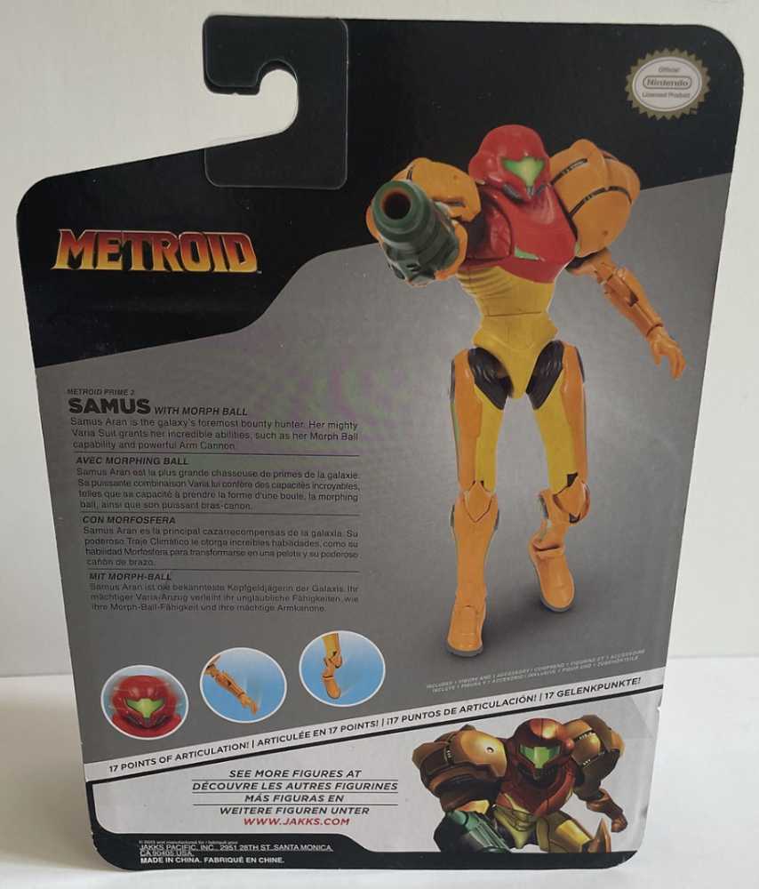Metroid - Samus (Metroid Prime 2) - Jakks Pacific (World Of Nintendo) action figure collectible [Barcode 192995413863] - Main Image 3