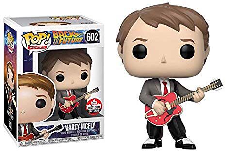 Funko- Back To The Future- Marty Mcfly (with Guitar) # 602 - Funko Pop (Movies) action figure collectible - Main Image 1