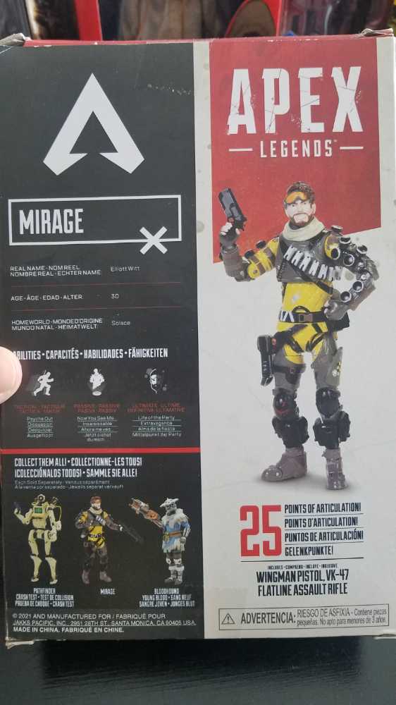 Apex Legends - Mirage Defult Skin 6”  action figure collectible - Main Image 2