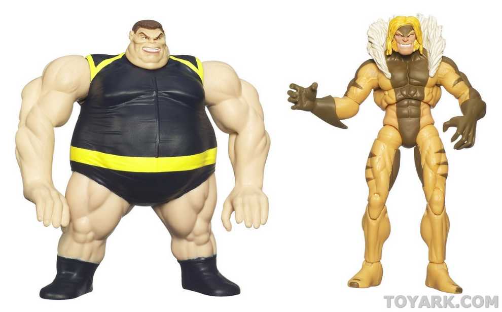 X-Men Origins Wolverine Deluxe BLOB & SABRETOOTH Action Figures   action figure collectible - Main Image 3