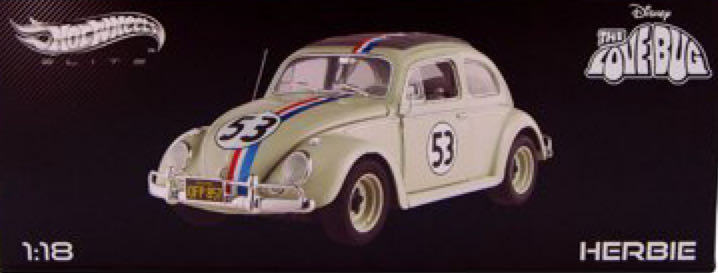 Love Bug - Herbie 1:18, The - Hot Wheels Elite (Die Cast Metal) action figure collectible - Main Image 1