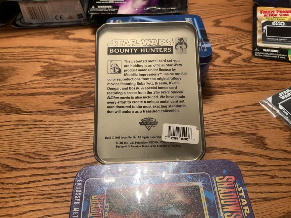 Game-Six All-metal Collector Cards- Bounty Hunters  (The Empire Strikes Back) action figure collectible [Barcode 742181020926] - Main Image 2