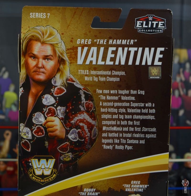 Greg the Hammer Valentine - WWE Mattel (WWE Elite Legends Series 7) action figure collectible - Main Image 2
