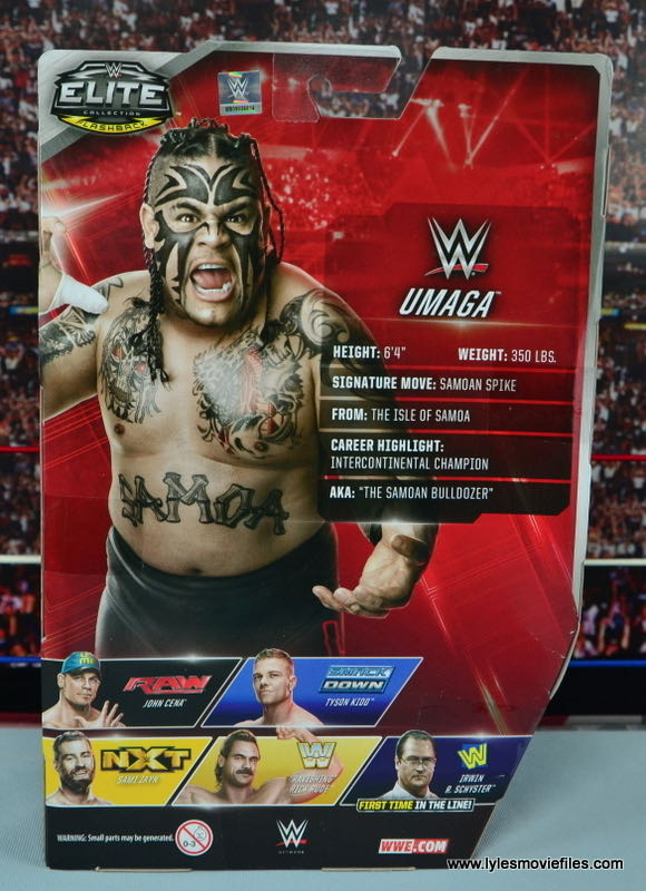 Umaga - WWE Mattel (WWE Elite Series 40 (2016)) action figure collectible - Main Image 2