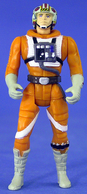 Luke Skywalker (X-Wing Fighter Pilot Gear, Long Saber) Red Card - Hasbro (Power Of The Force - Red Card) action figure collectible [Barcode 076281695815] - Main Image 2