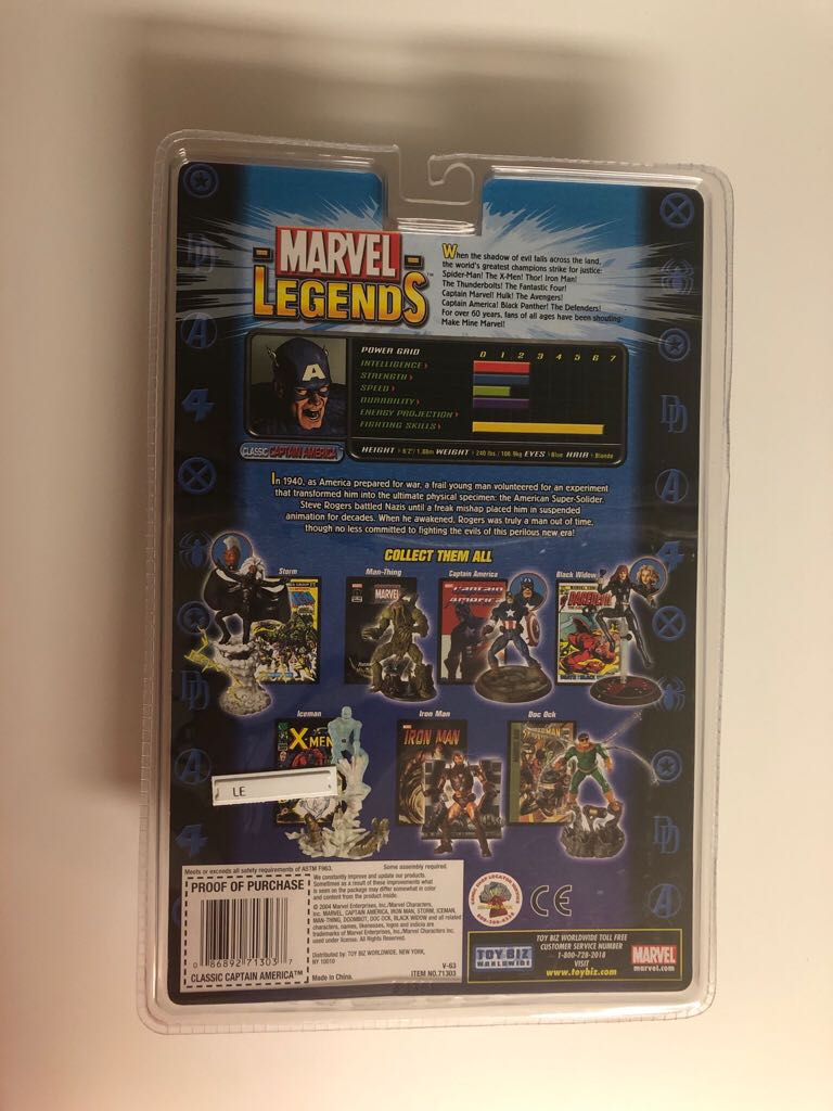 Captain America (Wings on Helmet) Variant - Toybiz (Marvel Legends) action figure collectible - Main Image 2