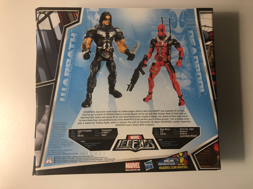 Deadpool (Blue) & Warpath (Red) Variant - Hasbro (Marvel Legends) action figure collectible - Main Image 2