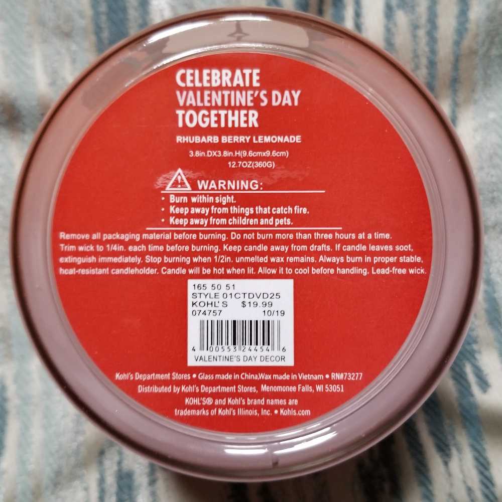 CANDLE: Valentine’s Day Kohl’s I Woof You 2020 - Kohl’s Candles (Valentine’s Day Candles) action figure collectible [Barcode 400553244546] - Main Image 2