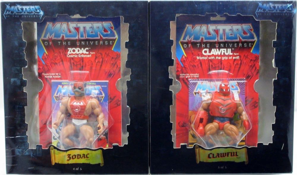 5 Pack With Battle Damage He-Man, Battle Damage Skeletor, Moss Man, Clawful & Zodac - Mattel (Masters Of The Universe) action figure collectible [Barcode 0074299553790] - Main Image 2