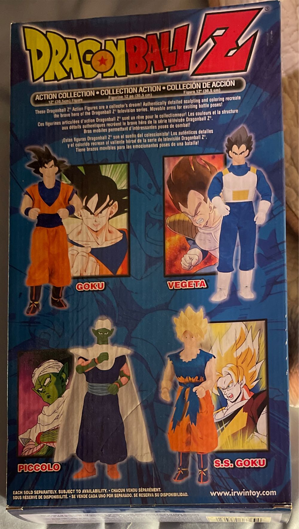 Vintage Dragon Ball Z Piccolo 12” Action Figure Articulated Funimation Irwin New - Irwin Toy action figure collectible [Barcode 069545433032] - Main Image 2