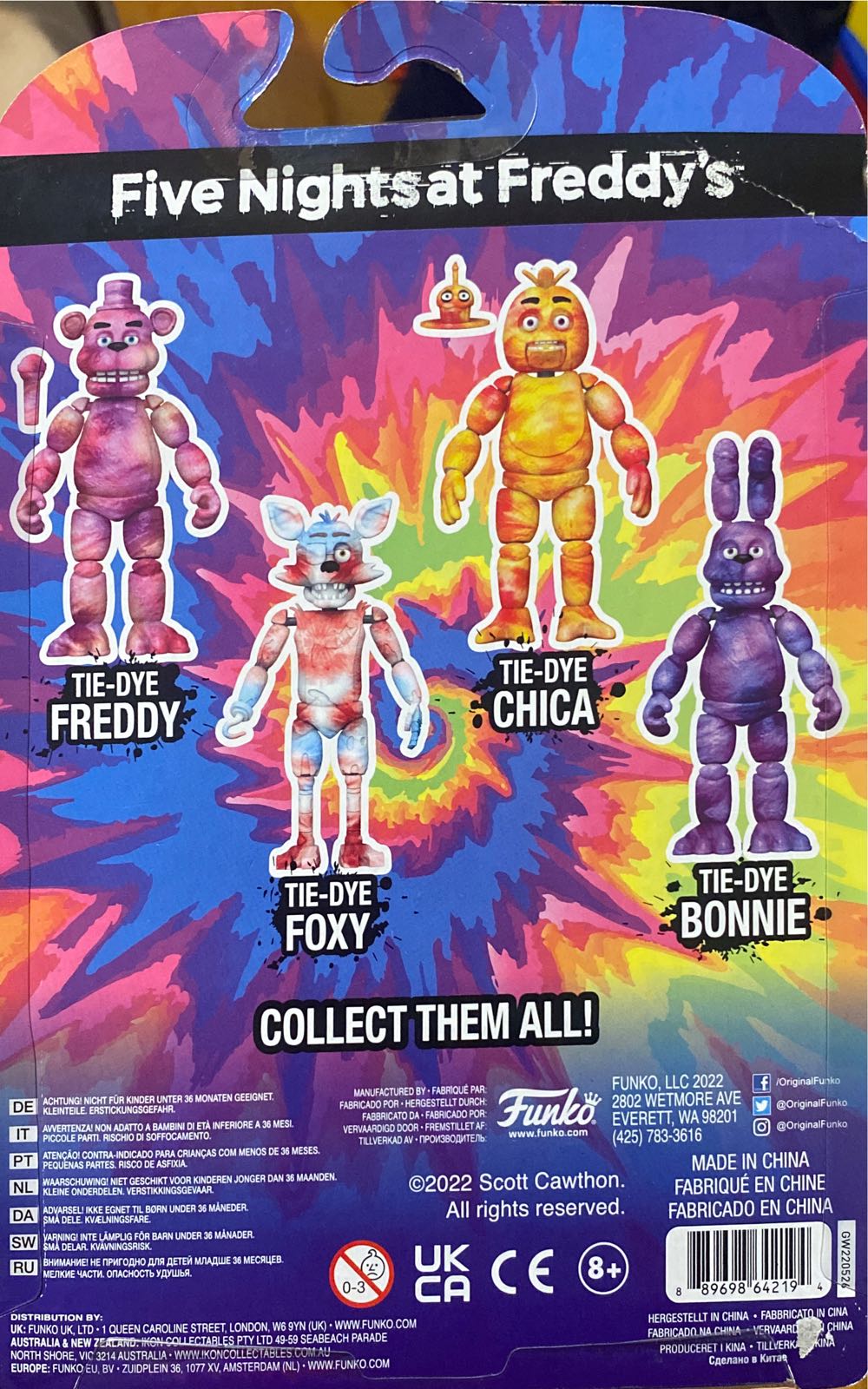 Funko Pop! Action Figure: Five Nights At Freddy’s Tie Dye Freddy - Funko (FNAF) action figure collectible [Barcode 889698642194] - Main Image 2