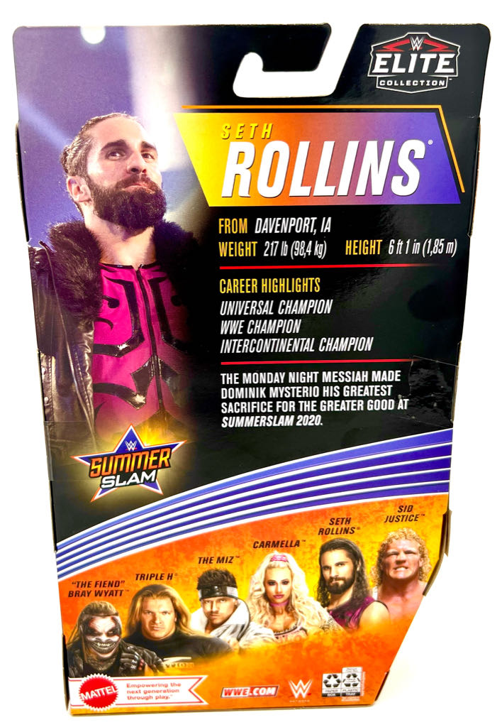 Seth Rollins - Mattel Wwe (WWE Elite Summer Slam 86) action figure collectible [Barcode 887961982312] - Main Image 2