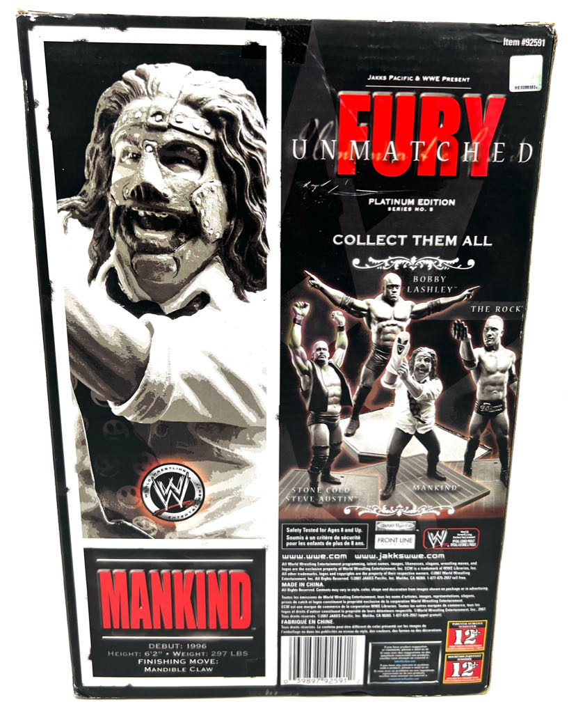 Mankind - Jakks Pacific, Inc (WWE Fury Unmatched Series 5) action figure collectible [Barcode 039897925912] - Main Image 2