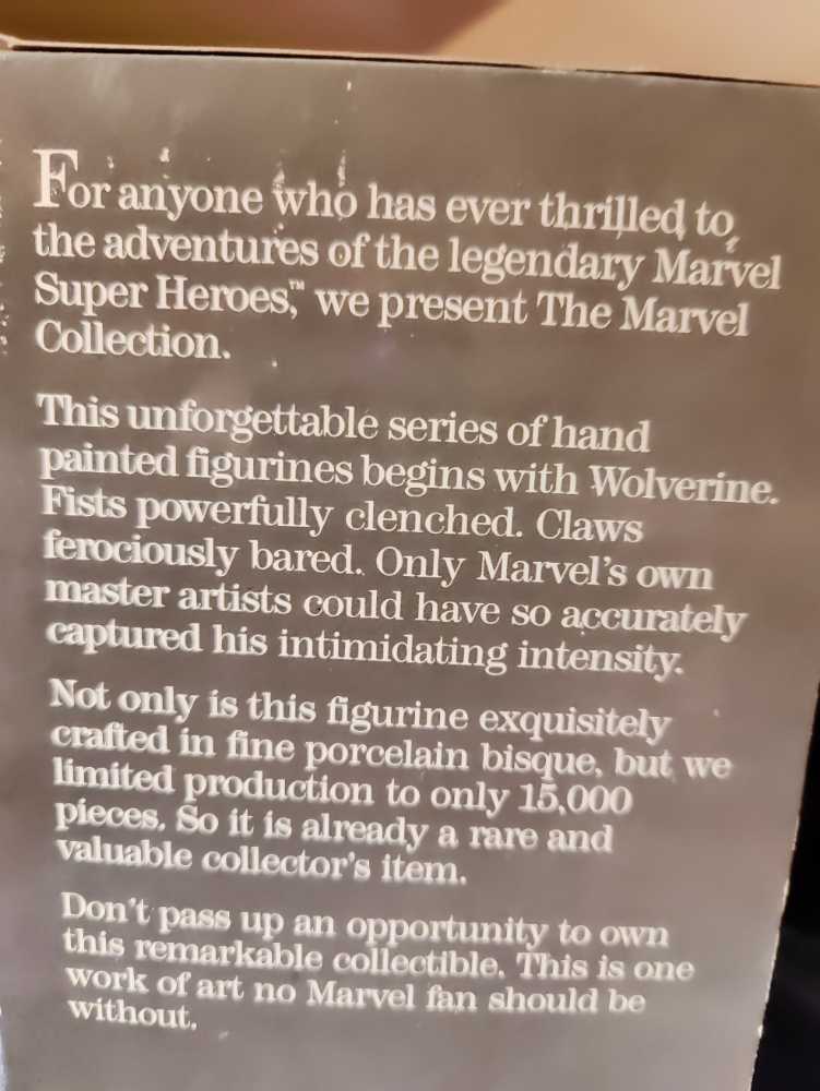 Wolverine  (The Marcel Collection) action figure collectible - Main Image 3
