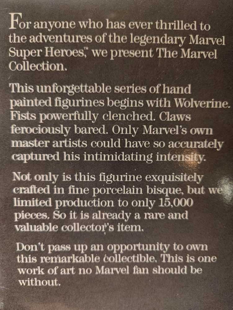 Wolverine  (The Marcel Collection) action figure collectible - Main Image 4