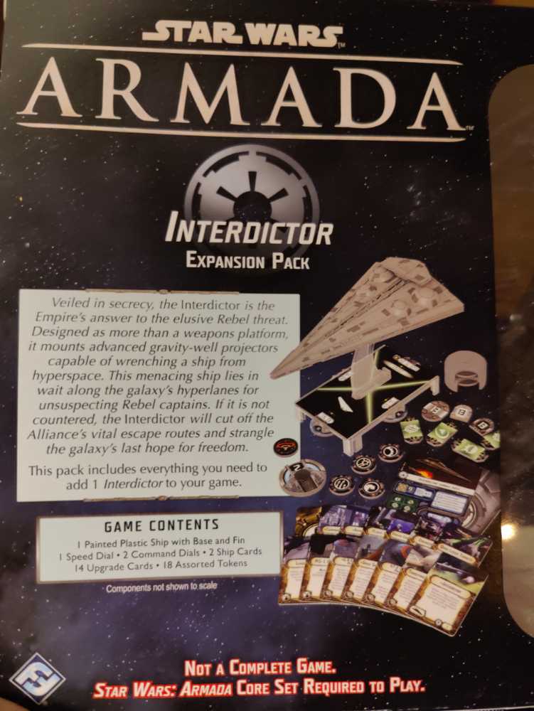 Star Wars Armada Interdictor Class Star Destroyer Expansion Pack | Miniatures Battle Game - Disney (Starwars) action figure collectible [Barcode 841333100469] - Main Image 4