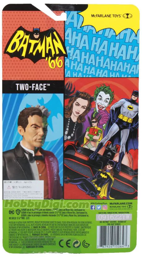 Two Face - McFarlane Toys (Batman ‘66) action figure collectible [Barcode 787926150643] - Main Image 2