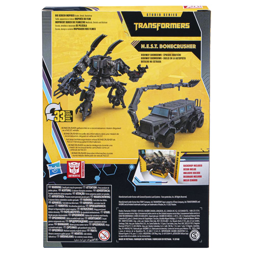 Bonecrusher Black NEST Buzzworthy - Hasbro / Takara Tomy (Transformers: Buzzworthy Bumblebee) action figure collectible [Barcode 5010994208547] - Main Image 4