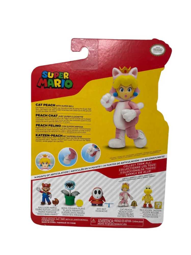 Jakks Super Mario Cat Peach  - Jakks Pacific action figure collectible [Barcode 192995411753] - Main Image 2